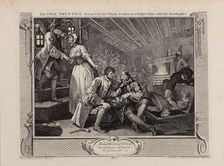 The Idle Prentice Betrayed by his Whore and Taken into a Night Cellar with his Accomplice, 1747. Creator: Hogarth, William (1697-1764)