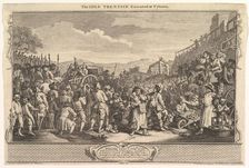The Idle Prentice Executed at Tyburn: Industry and Idleness, plate 11, September 30, 1747. Creator: William Hogarth