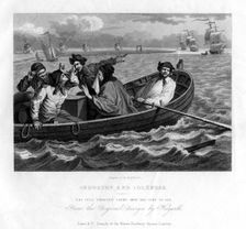 The idle prentice turn'd away and sent to sea plate V of Industry and Idleness 1833.Artist: Henry Adlard