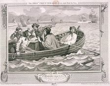 The idle prentice turn'd away and sent to sea plate V of Industry and Idleness, 1747. Artist: William Hogarth
