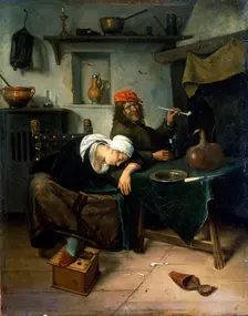 The Idlers c1660. Artist: Jan Steen