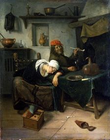 The Idlers c1660. Artist: Jan Steen