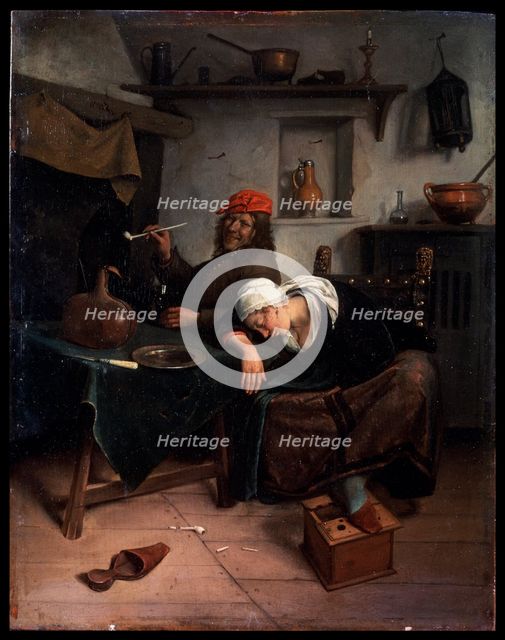 'The Idlers', c1660.  Artist: Jan Steen