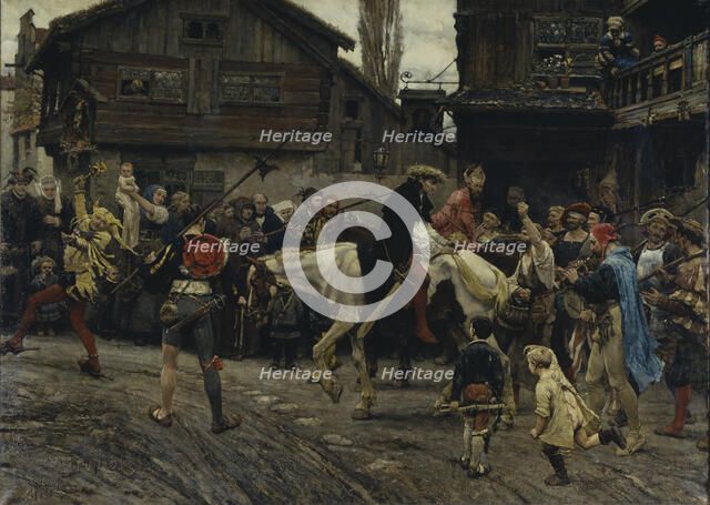 The Ignominious Entry of Peder Sunnanväder and Mäster Knut into Stockholm in 1526, 1879.