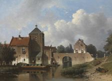 The IJsselpoort at IJsselstein, 1852. Creator: Jan Weissenbruch