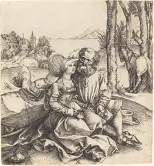 The Ill-Assorted Couple, 1495/1496. Creator: Albrecht Durer