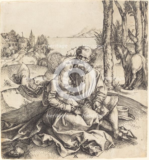 The Ill-Assorted Couple, 1495/1496. Creator: Albrecht Durer.
