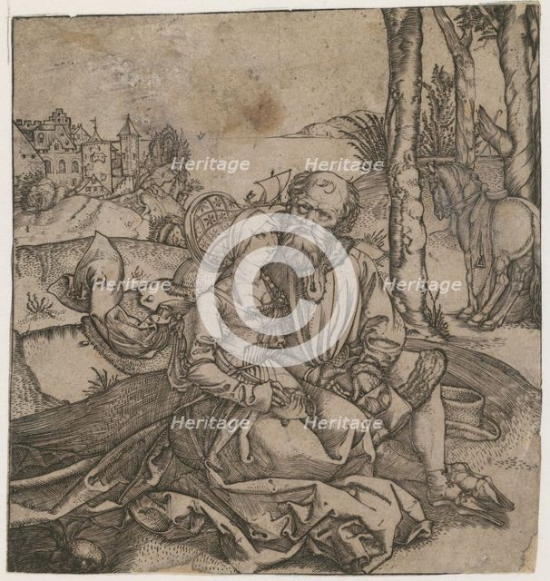 The ill-assorted Couple, c. 1495. Artist: Dürer, Albrecht (1471-1528)