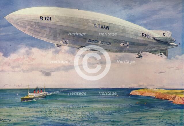 'The Ill-Fated R101', 1927. Artist: Unknown.