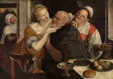 The Ill matched Couple, 16th century. Creator: Massys (Matsys), Jan (1510-1575)