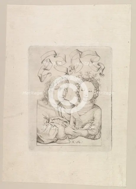 The Ill-Matched Couple, ca. 1480-90. Creator: Israhel van Meckenem.