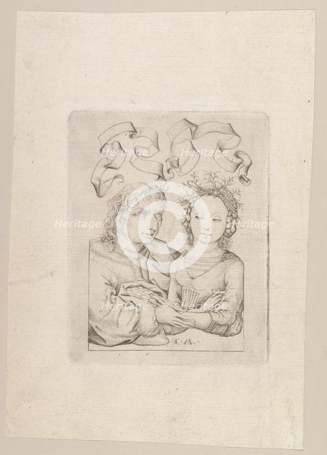 The Ill-Matched Couple, ca. 1480-90. Creator: Israhel van Meckenem.