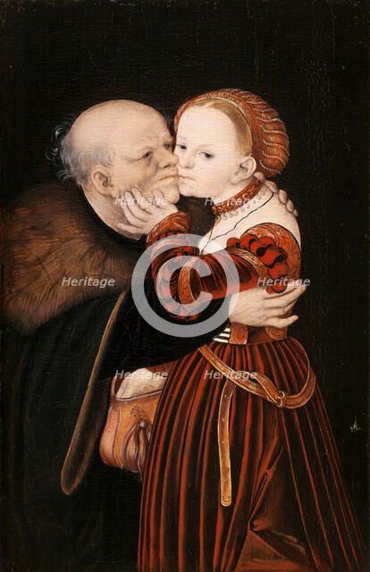 The Ill matched Couple, ca 1530. Creator: Cranach, Lucas, the Elder (1472-1553).