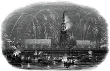 The Illumination of Antwerp, at Her Majesty's Return, 1845. Creator: Unknown
