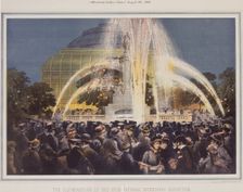 The Illuminations at the International Inventions Exhibition 8th August 1885. Artist: Riddle and Couchman