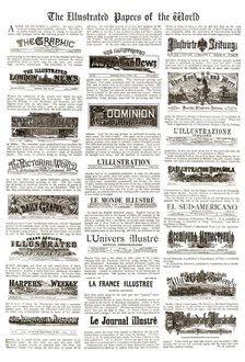 'The Illustrated Papers of the World 1890. Creator: Unknown