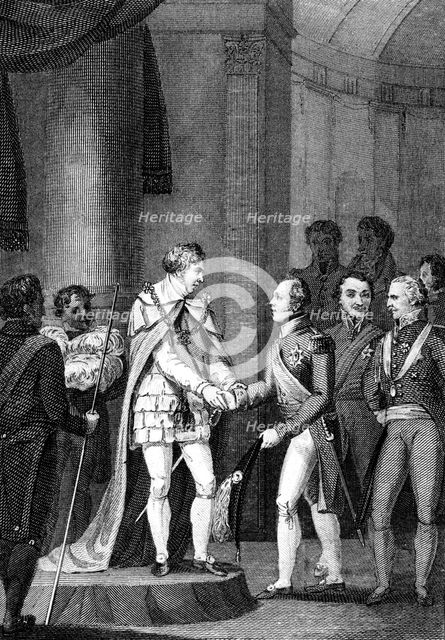 'The Illustrious Visitors', 1815.Artist: George M Brighty