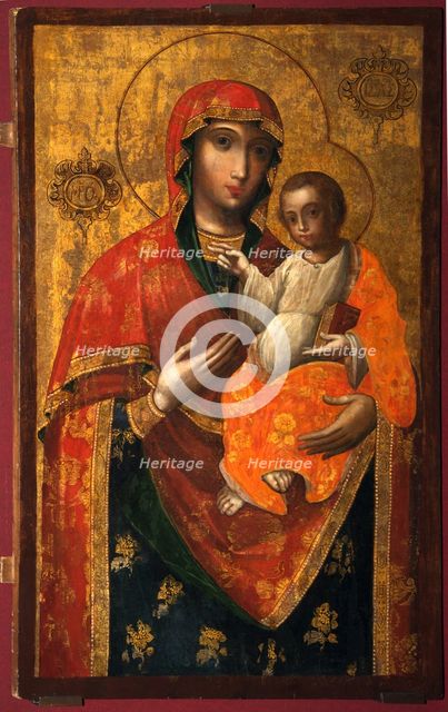 The Ilyin-Chernigov Icon of the Mother of God, 18th century. Artist: Russian icon  