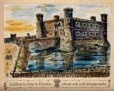 The imaginary castle of the Countess of Chinchon, where cinchona (quinine) was allegedly discovered. Creator: Unknown