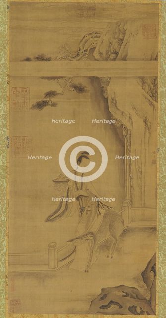 The Immortal Ma Gu with a Deer, Qing dynasty, 18th century. Creator: Unknown.