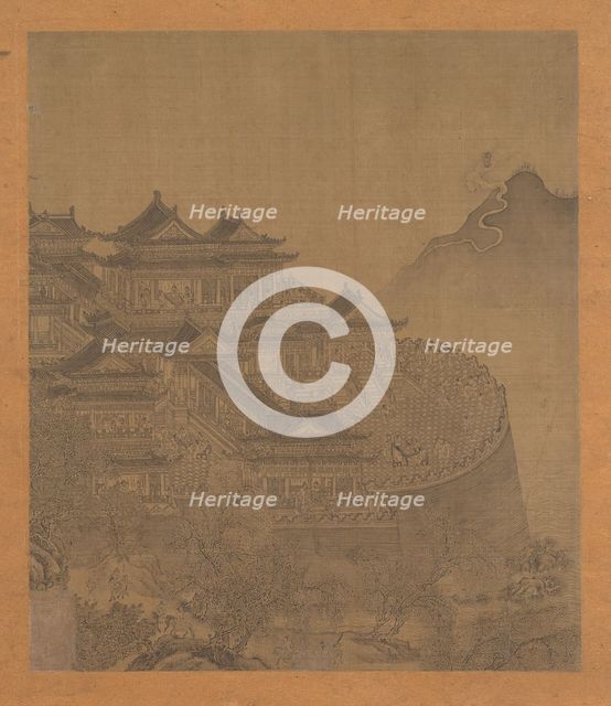 The Immortal Lü Dongbin Appearing over the Yueyang Pavilion, 15th-16th century. Creator: Unknown.