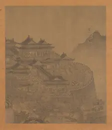 The Immortal Lü Dongbin Appearing over the Yueyang Pavilion, 15th-16th century. Creator: Unknown