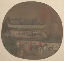The Immortal Lü Dongbin Appearing over the Yueyang Pavilion , late 13th-early 14th century. Creator: Unknown