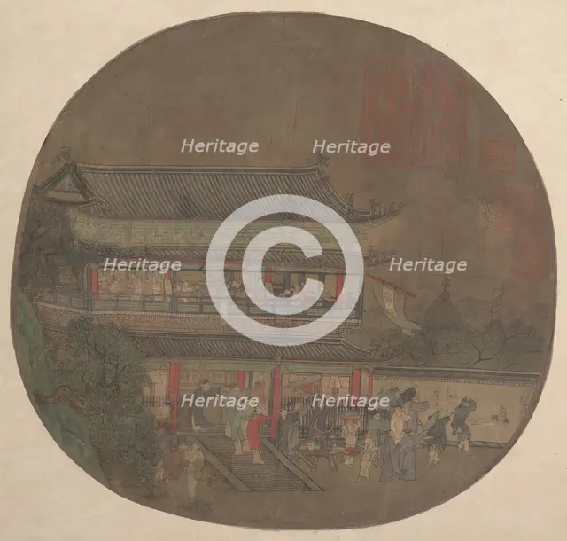 The Immortal Lü Dongbin Appearing over the Yueyang Pavilion , late 13th-early 14th century. Creator: Unknown.