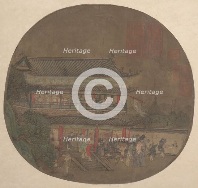 The Immortal Lü Dongbin Appearing over the Yueyang Pavilion , late 13th-early 14th century. Creator: Unknown.