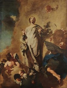 The Immaculate Conception and Angels, 1745. Creator: Piazzetta, Gian Battista (1683-1754)