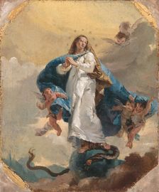 The Immaculate Conception, between 1733 and 1736. Creators: Giovanni Battista Tiepolo, Workshop of Giovanni Battista Tiepolo
