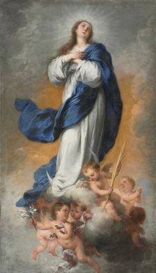 The Immaculate Conception, c. 1680. Creator: Bartolomé Esteban Murillo (Spanish, 1617-1682)