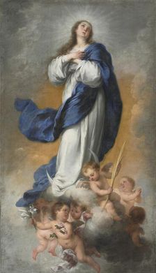The Immaculate Conception, c. 1680. Creator: Bartolomé Esteban Murillo (Spanish, 1617-1682)