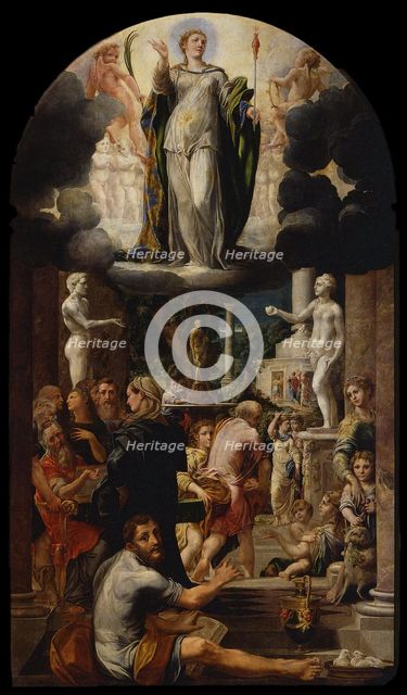 The Immaculate Conception of the Virgin, 1539. Artist: Mazzola Bedoli, Girolamo (c. 1500-1569)
