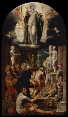 The Immaculate Conception of the Virgin, 1539. Artist: Mazzola Bedoli, Girolamo (c. 1500-1569)