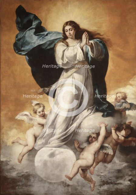 The Immaculate Conception of the Virgin, 1650. Creator: Murillo, Bartolomé Estebàn (1617-1682).