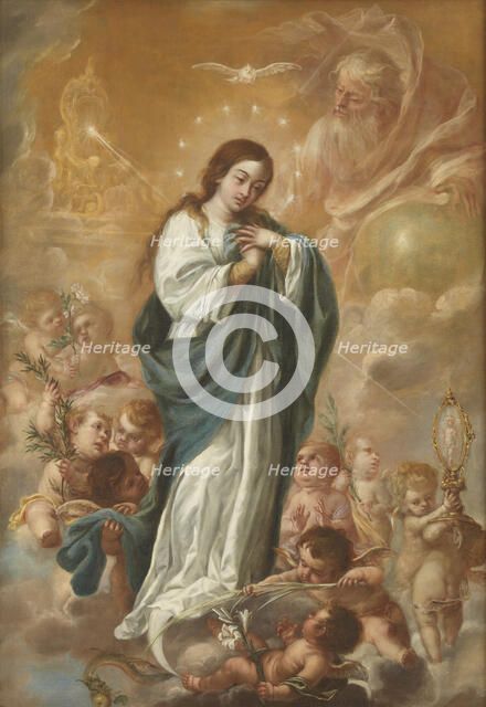 The Immaculate Conception of the Virgin, 1682. Creator: Valdés Leal, Juan de (1622-1690).