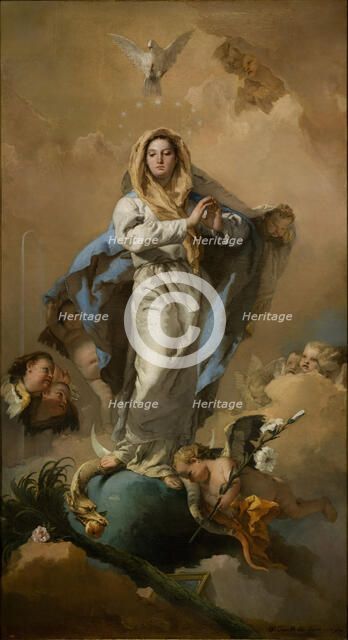 The Immaculate Conception of the Virgin, 1767-1768. Artist: Tiepolo, Giambattista (1696-1770)