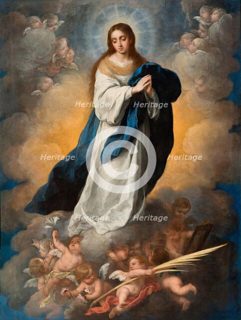 The Immaculate Conception of the Virgin, c1675-1680. Creator: Murillo, Bartolomé Estebàn (1617-1682).