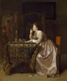 The Important Response, 19th century. Creator: Florent Willems