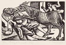 The Importunate Ass, 1928. Creator: Eric Ravilious