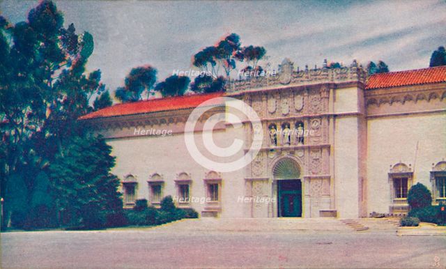 'The Imposing Doorway of Fine Arts Gallery', c1935. Artist: Unknown.