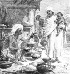 The Impending Famine in Bengal: a Bengalee beniah or grain-seller, 1874. Creator: William Biscombe Gardner