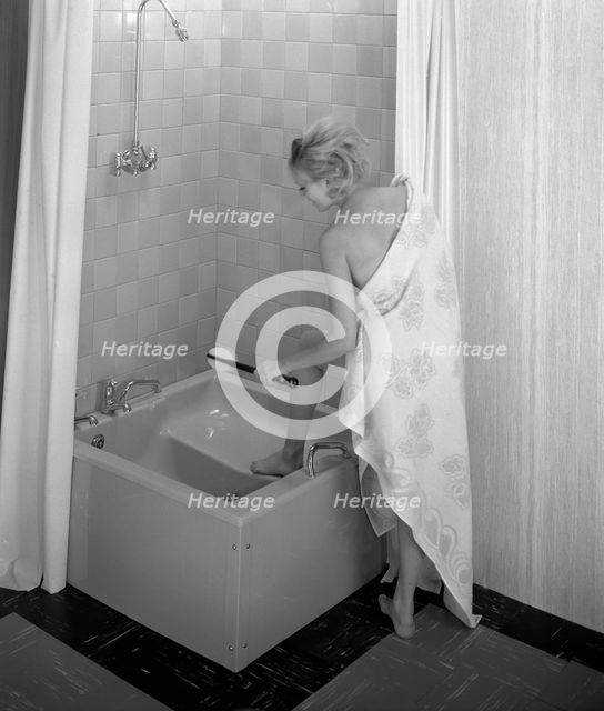 The Imperial bath and shower unit from Heatons of Rotherham, South Yorkshire, 1966. Creator: Michael Walters.