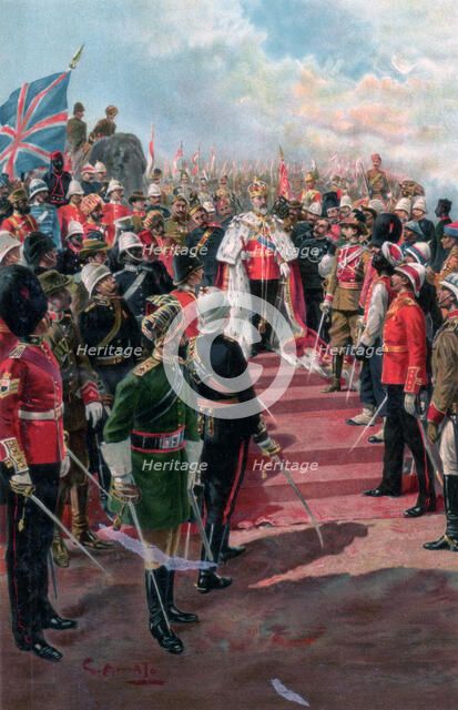 The Imperial Bodyguard, the soldiers of the empire, 1902. Artist: G Amato