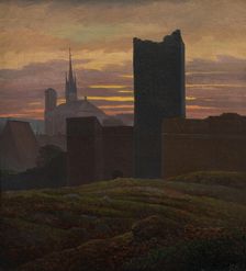 The Imperial Castle, Eger, 1824. Creator: Carl Gustav Carus