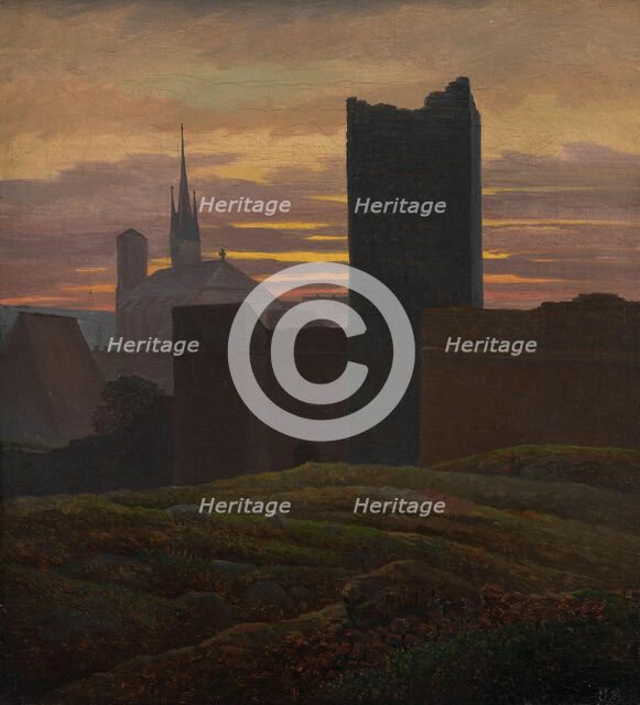 The Imperial Castle, Eger, 1824. Creator: Carl Gustav Carus.