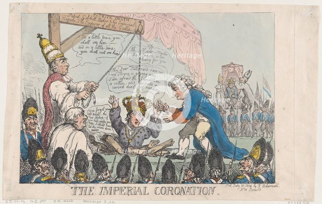 The Imperial Coronation, July 31, 1804., July 31, 1804. Creator: Thomas Rowlandson.