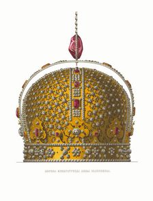 The Imperial Crown of Empress Anna Ioannovna, 1849-1853. Creator: Solntsev, Fyodor Grigoryevich (1801-1892)