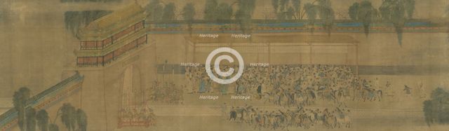 The Imperial examination, Detail of the Handscroll Viewing the Pass List.